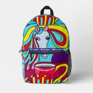 Abstracte Pony Bedrukte Rugzak
