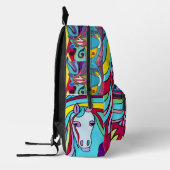 Abstracte Pony Bedrukte Rugzak (Links)