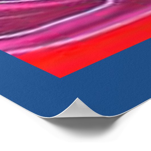 Abstracte poolzaal poster (Hoek)