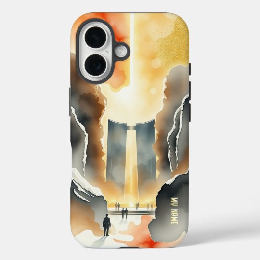 Abstracte poort naar het licht Case-Mate iPhone case (Achterkant)