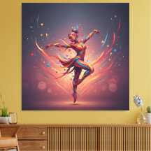 Abstracte Pop Art Danser