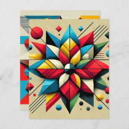 Abstracte Pop Art Poinsettia Scrapbook Paper