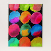 Abstracte pop, kleurenvlekken legpuzzel (Verticaal)