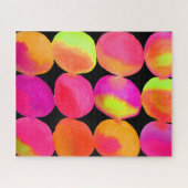 Abstracte pop, kleurenvlekken legpuzzel (Horizontaal)