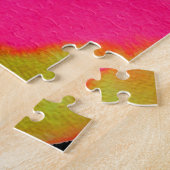 Abstracte pop, kleurenvlekken legpuzzel (Zijkant)