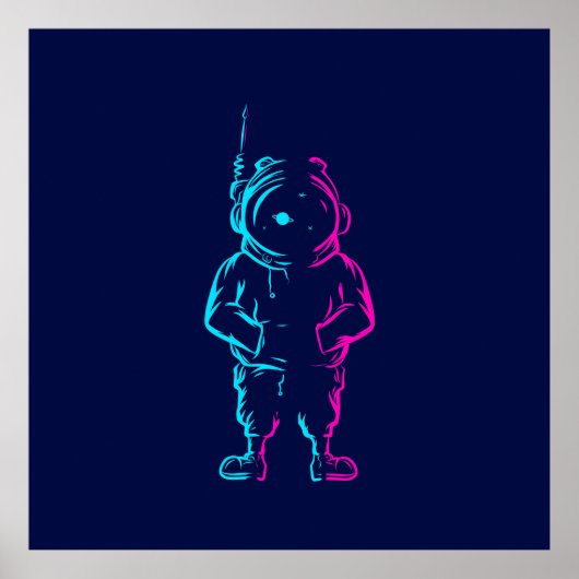 Abstracte pop kunst poster (Voorkant)