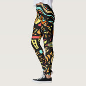 Abstracte Pop Mode Leggings (Links)