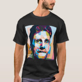 Abstracte popart George Orwell in WPAP T-shirt (Voorkant)