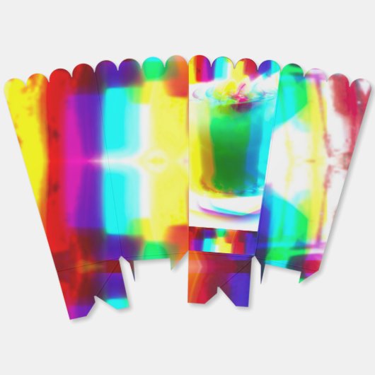 Abstracte Popart Primaire Regenboog Drink Favoriet Bedankdoosjes (Ongevouwen)