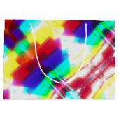 Abstracte Popart Primaire Regenboog Gift Bag Groot Cadeauzakje (Achterkant)