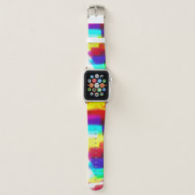 Abstracte Popart Primary Rainbow Apple Watch Band