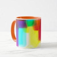 Abstracte Popart Primary Rainbow Classic Mok, 11 o