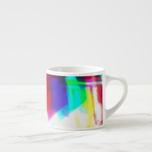 Abstracte Popart Primary Rainbow Specialty Mok (Rechts)