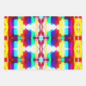 Abstracte Popart Rainbow Wrapping FlatSheet Set Inpakpapier Vel (Voorkant 2)