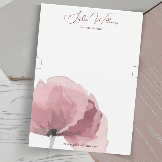 Abstracte Poppy Armband Sieraden Display Kaart