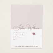 Abstracte Poppy Oorbel Sieraden Display Kaart (Achterkant)