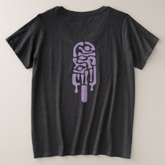 Abstracte Popsicle Surf Vintage Ontwerp Grote Maat T-shirt