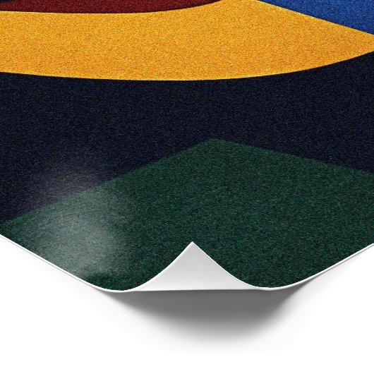 Abstracte portretkunst perfect poster (Hoek)