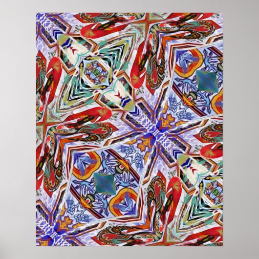 Abstracte Portugese design Poster (Voorkant)
