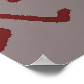 Abstracte Poster met Blauwe Gezichten (Hoek)