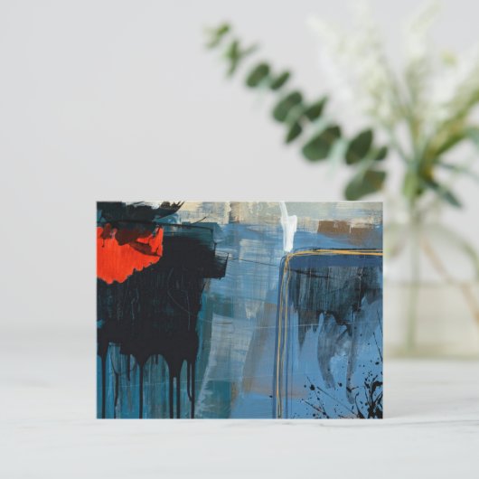 abstracte postkaart (Staand voorkant)