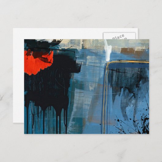 abstracte postkaart (Voorkant / Achterkant)