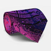 Abstracte poststempel stropdas (Opgerold)