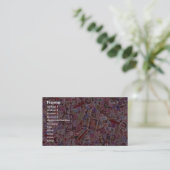 Abstracte postzegels en magnifiers visitekaartje (Staand voorkant)