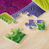Abstracte potcactussen legpuzzel (Zijkant)