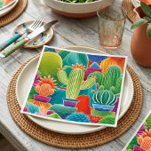 Abstracte Potcactussen Servet