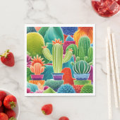 Abstracte Potcactussen Servet (Insitu)