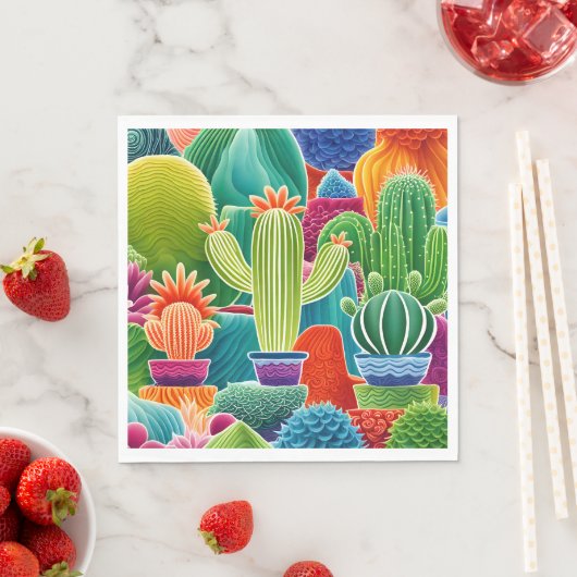Abstracte Potcactussen Servet (Insitu)