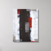 abstracte 'Power Trip' zwarte en witte kunst Canvas Afdruk (Voorkant)