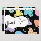 Abstracte pracht bedankkaart (Voorkant / Achterkant)