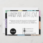 Abstracte pracht bedankkaart (Achterkant)