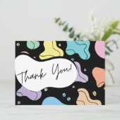 Abstracte pracht bedankkaart (Staand voorkant)