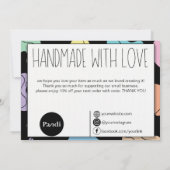 Abstracte pracht bedankkaart (Achterkant)