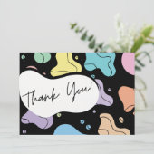 Abstracte pracht bedankkaart (Staand voorkant)