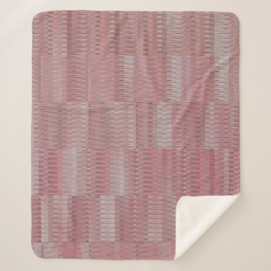 Abstracte prachtige  elegante vormen sherpa deken (Voorkant)