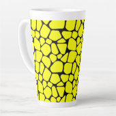 Abstracte Predator Skin Camo Art: Adventure-Inspir Latte Mok (Linkerhoek)