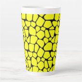 Abstracte Predator Skin Camo Art: Adventure-Inspir Latte Mok (Voorkant)