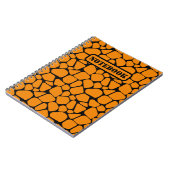 Abstracte Predator Skin Camo Art: Adventure-Inspir Notitieboek (Linkerzijde)