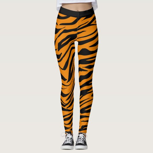 Abstracte Predator Skin Camo Art: Avontuurlijk ont Leggings (Voorkant)
