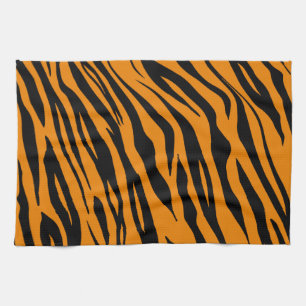 Abstracte Predator Skin Camo Art: Avontuurlijk ont Theedoek