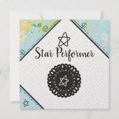 abstracte prijs voor waardering van topuitvoerend bedankkaart (Voorkant)