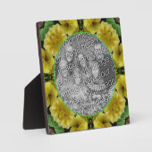 Abstracte Primrose Flower Voeg je eigen foto toe Fotoplaat (Voorkant)