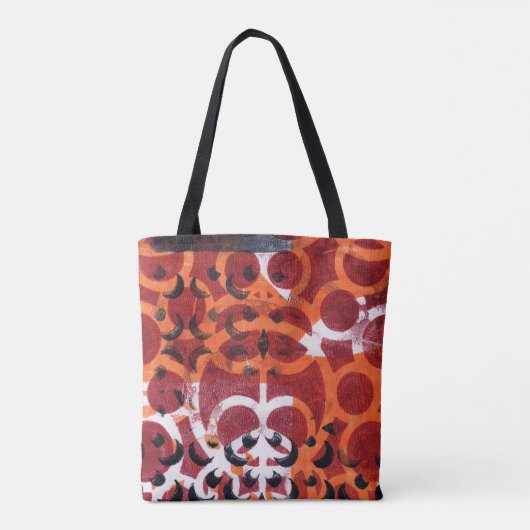 abstracte print canvas tas (Achterkant)