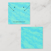 Abstracte Print Seafoam Groene Sieraden Display Ka Vierkante Visitekaartje (Voorkant / Achterkant)