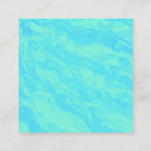 Abstracte Print Seafoam Groene Sieraden Display Ka Vierkante Visitekaartje (Achterkant)