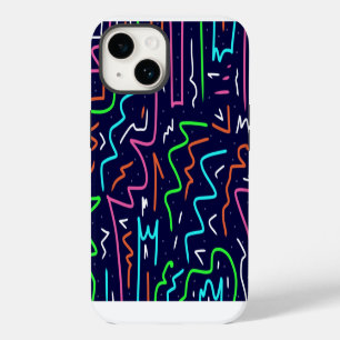 Abstracte print van ruimte-tijd maze iPhone 14 hoesje